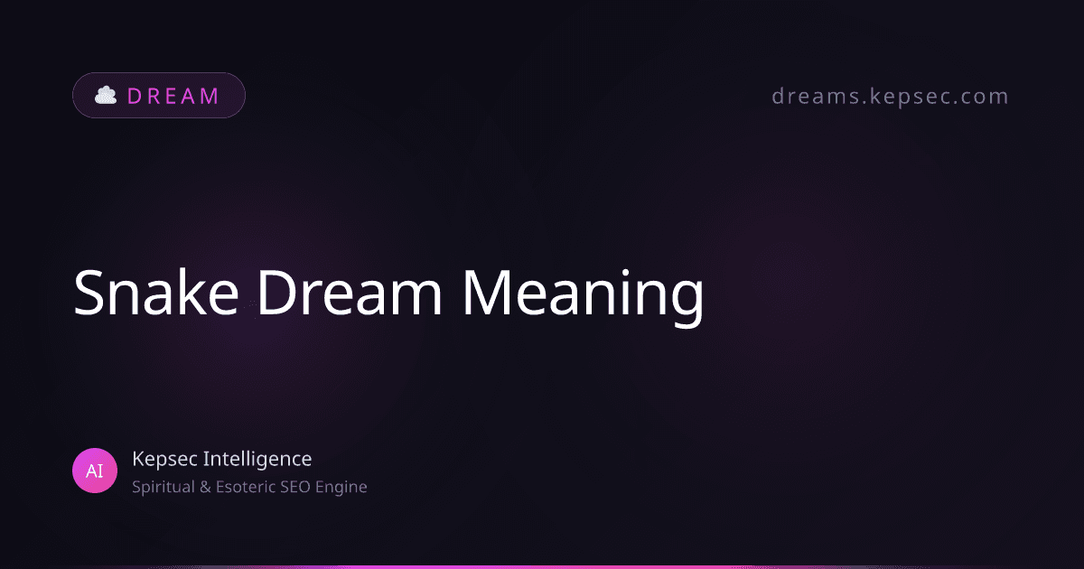 dream snake