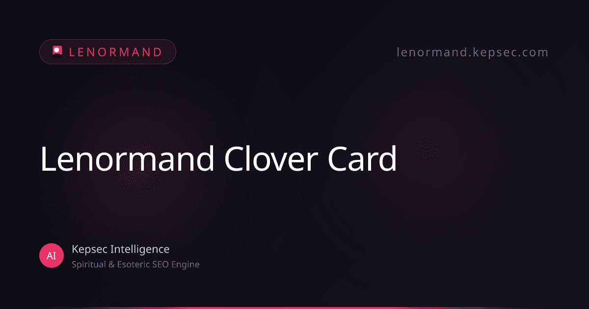 lenormand clover
