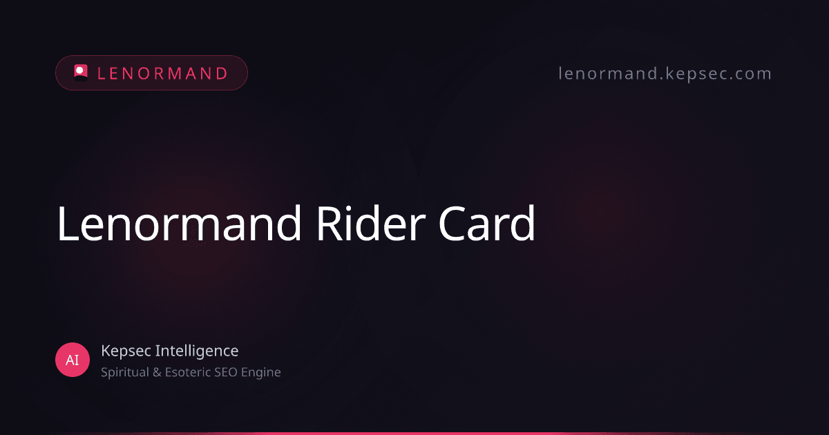 lenormand rider