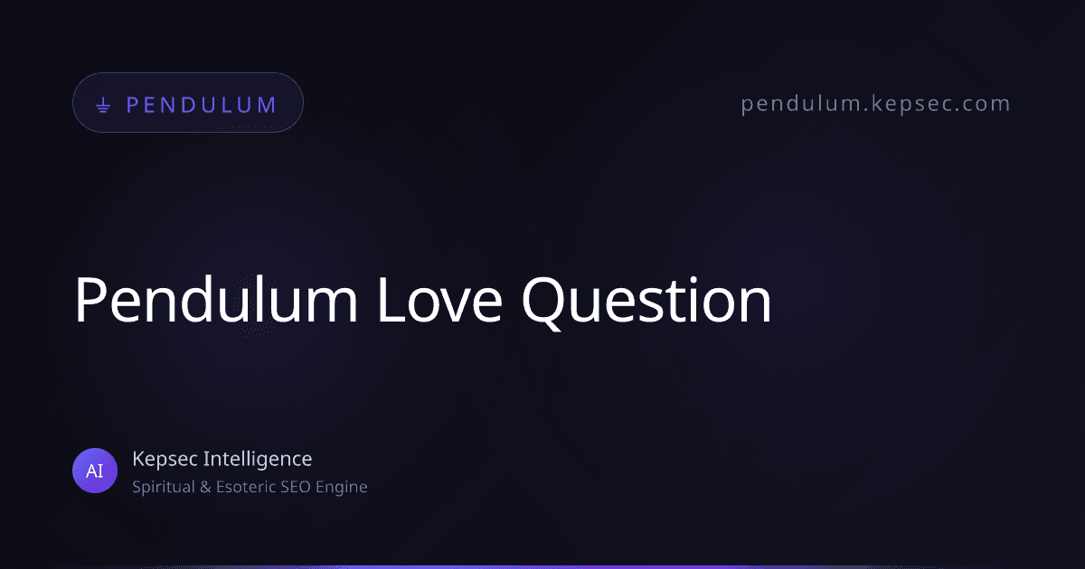 pendulum love