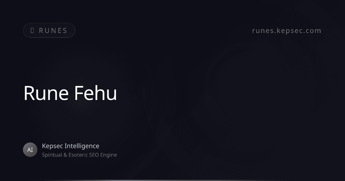runes fehu