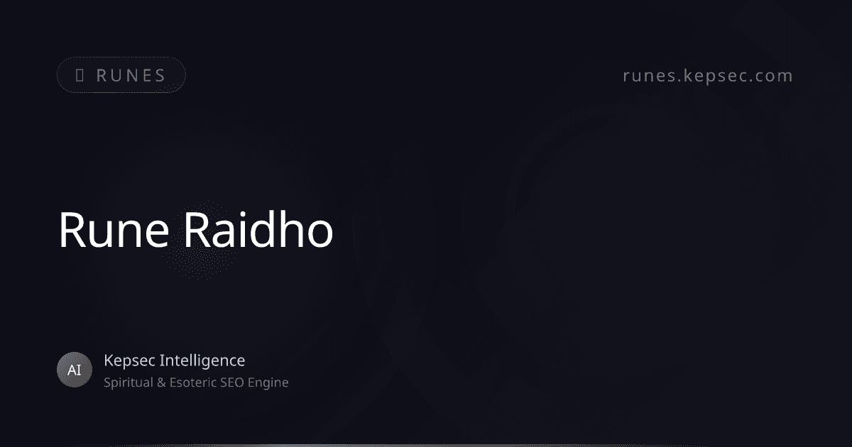 runes raidho
