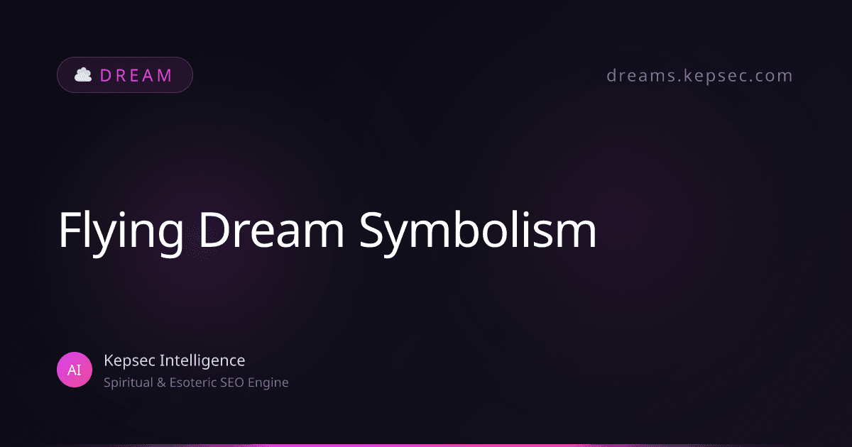 Beyond Freedom: Flying Dreams as a Mirror of Your Control & Empowerment Issues